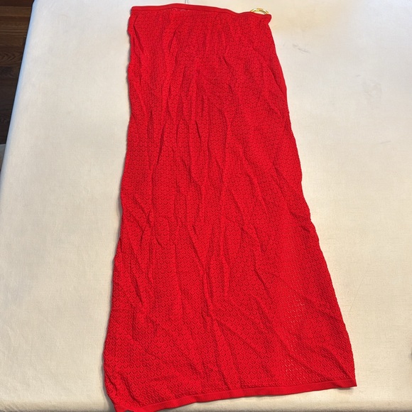 NWT MONDAY SWIMWEAR PALERMO SKIRT - CHILI PEPPER LACE CROCHET - Picture 6 of 6